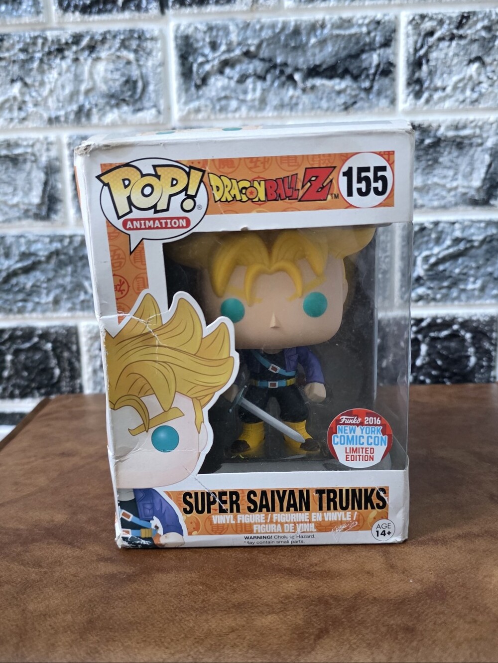 Funko Animation Dragon Ball Z #155 Super Saiyan Trunks - Yellow/Blue 2016